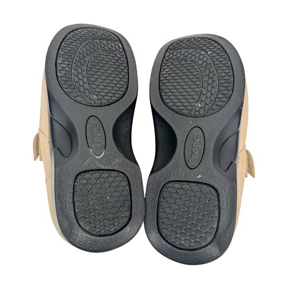 Propet Tan Suede Leather Padded Orthotic Sandals Sz 8 Wide Arch Support Comfort - Picture 10 of 16